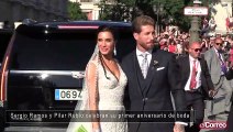 Sergio Ramos y Pilar Rubio celebran su primer aniversario de boda