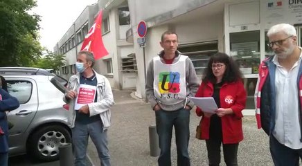 Manifestation en soutien à Anthony Smith, inspecteur du travail suspendu