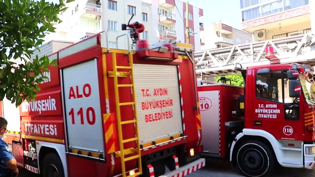 Evde çıkan yangında biri itfaiye eri 4 kişi dumandan etkilendi - AYDIN