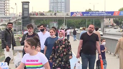 TEKRAR - Maske ve sosyal mesafe kuralına yeterince uyulmuyor - İSTANBUL