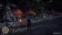 Red Dead Redemption 2, Gameplay Español 53, Rescatando al hijo del jefe indio del fuerte