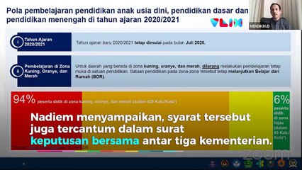 Nadiem Ungkap Empat Syarat Pemerintah Buka Sekolah