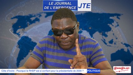 JTE : Présidentielle 2020, attention au RHDP pour l’excès de confiance