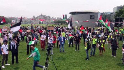 İsrail'in "ilhak" planı Hollanda’da protesto edildi - AMSTERDAM