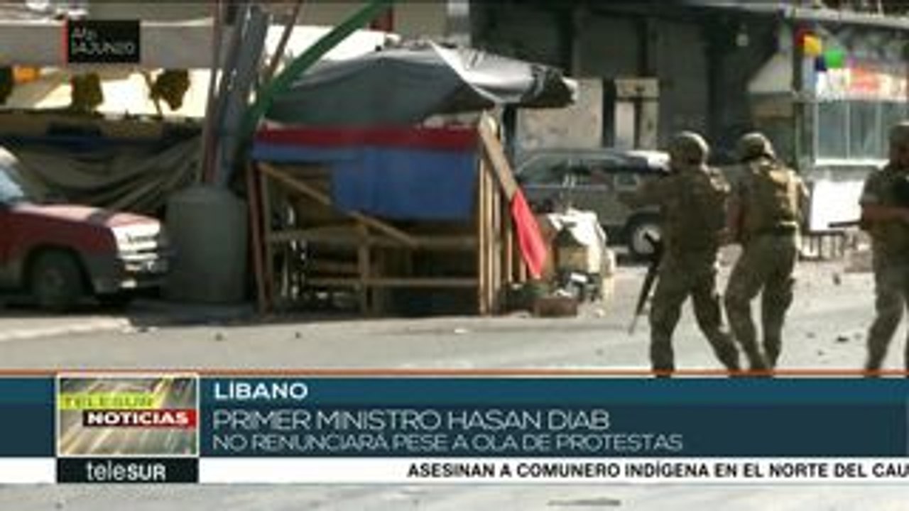 Primer ministro libanés afirma que no dimitirá pese a ola de protestas