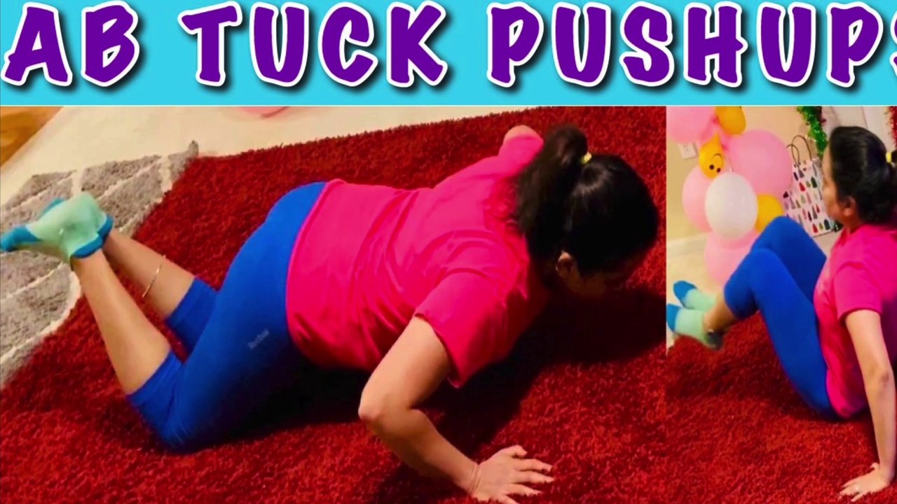 Abs tuck pushups