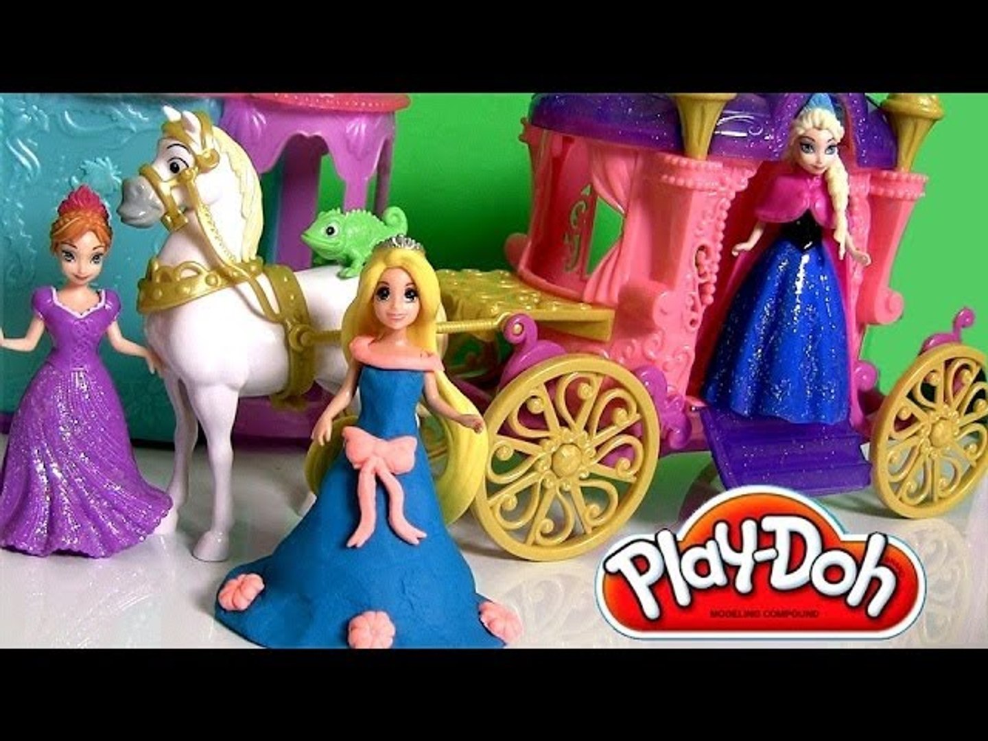Magic Clip Disney Princess Rapunzel Royal Carriage Play Doh Tangled  Enredados MagiClip Dolls - video Dailymotion