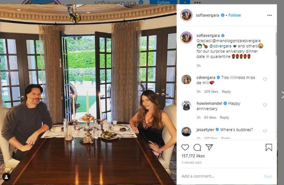 Sofia Vergaras Dinner zum Hochzeitstag
