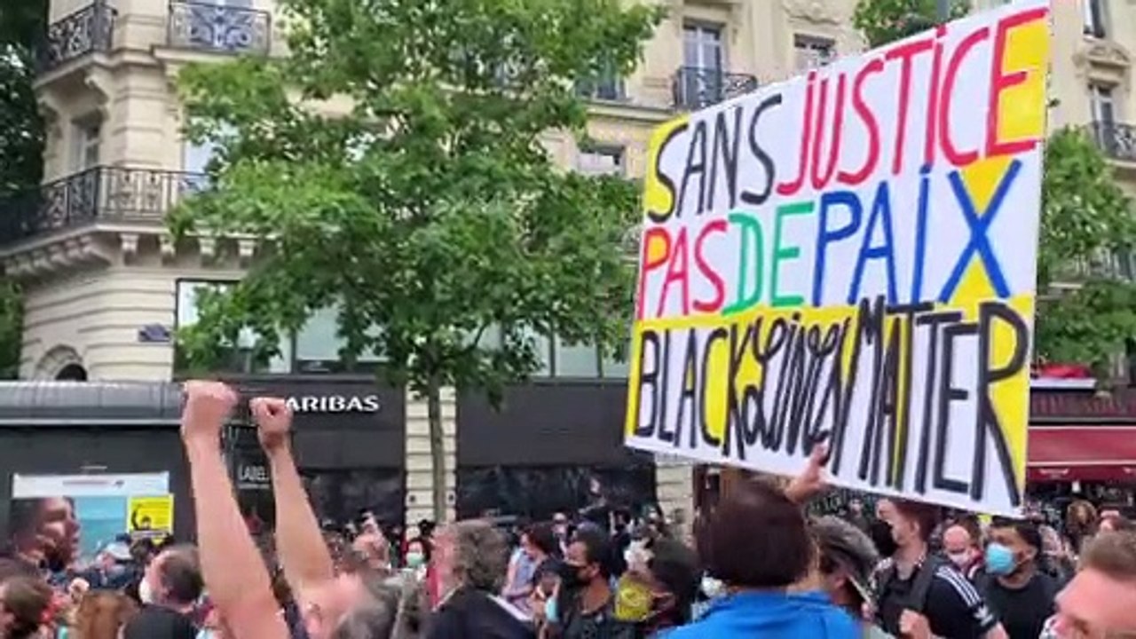Fransa'da ırkçılık ve polis şiddeti karşıtı gösteri - PARİS