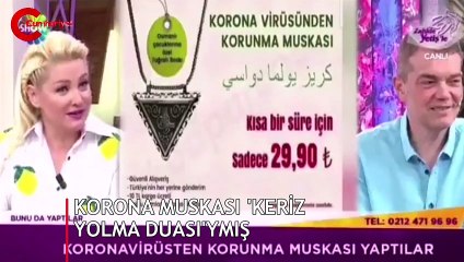 'Koronavirüsten korunma' diye tanıttıkları muska, 'keriz yolma duası' çıktı...