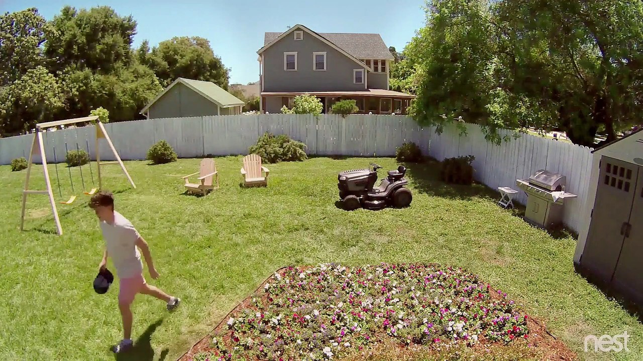 La tondeuse redémarre toute seule et détruit son jardin... pas de chance