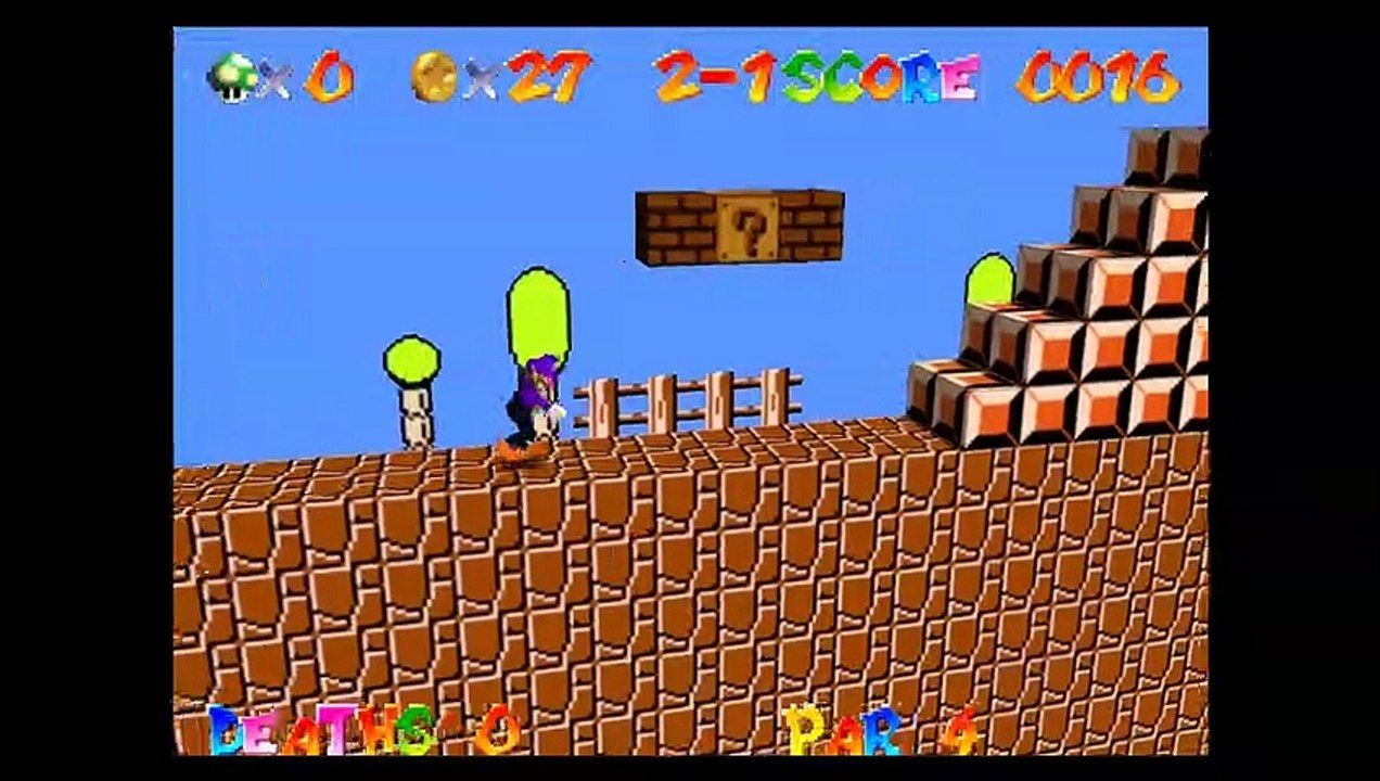 [Longplay Hack] - Super Mario Bros 64 - Waluigi (Easy Mode) - Nintendo 64 (1080p 60fps)
