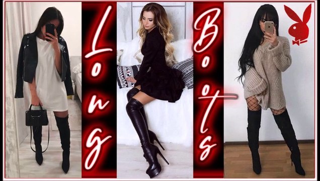 BEAUTIFUL OUTFITS SUPER FASHION WITH LONG BOOTS LAST TRENDS❤️LINDOS OUTFITS BOTAS LARGAS LAST TRENDS