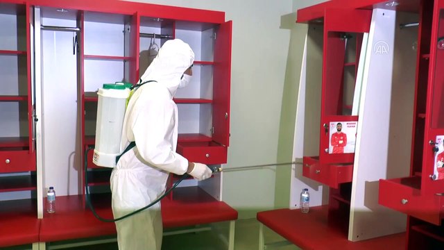 Yeni 4 Eylül Stadyumu dezenfekte edildi - SİVAS