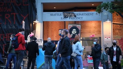 "George Floyd"protestoları - "Capitol Hill Özerk Bölgesi" alanı - SEATTLE
