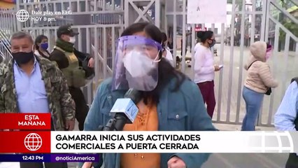 Edición Mediodía: Gamarra inició sus actividades a puerta cerrada