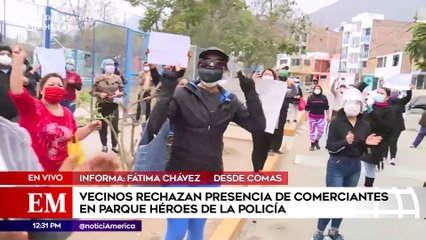 Edición Mediodía: Vecinos rechazan presencia de comerciantes en parque Héroes de la Policía