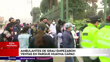 Edición Mediodía: Ambulantes de Grau empezaron ventas en parque Huayna Cápac