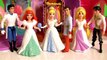 MagiClip Fairytale Wedding Dolls Disney Princess Rapunzel Cinderella Ariel using Play-Doh