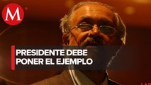 Premio Nobel Mario Molina recomienda a AMLO usar cubrebocas en giras