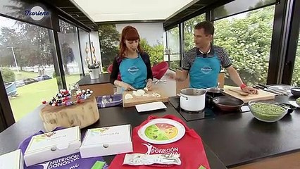 La dietista Vanessa Blázquez, de Nutrición Donostia, en el programa gastronómico Txoriene de EITB