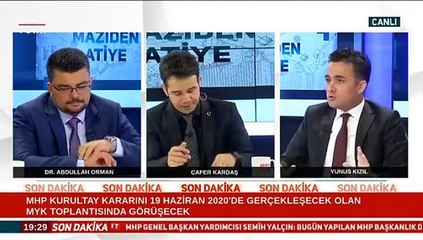 MAZİDEN ATİYE 15 HAZİRAN 2020 DR. ABDULLAH ORMAN YUNUS KIZIL CAFER KARDAŞ