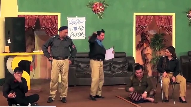 Beautiful Female SHO Full Funny Stage Drama Clip | Pakistani Stage Drama Clips Watch Online Free