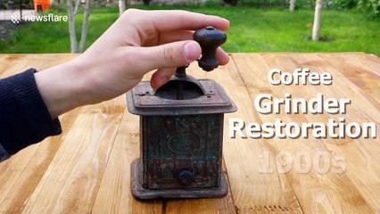 Incredibly satisfying restoration of coffee machine from 1900