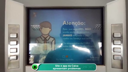 Site e app da Caixa apresentam problemas