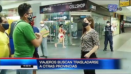 Guayaquil no reanudó sus viaje interprovinciales