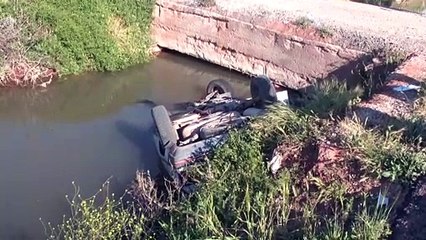 Sulama kanalına düşen otomobilin sürücüsü öldü - AKSARAY