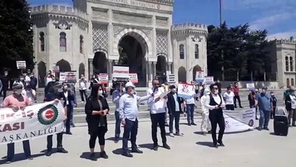 Sağlık işçilerinden "sosyal hakların iyileştirilmesi" talebi - İSTANBUL