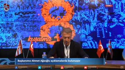 Trabzonspor Kulübü Başkanı Ağaoğlu: "Kararın CAS'tan döneceğşine inancımız tamdır" - TRABZON