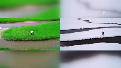 Van'daki menderesler yılın her döneminde görsel şölen sunuyor
