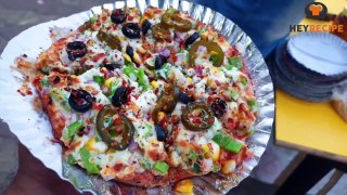 Surat Special : Cheesy Street Pizza | Bombay Special Pizza & Sandwich | Street Food India| @100Rs