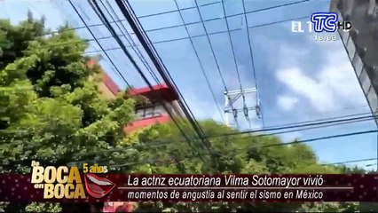 Angustia fue lo que vivió la actriz ecuatoriana Vilma Sotomayor en México