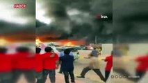 Suudi Arabistan'da sebze halinde büyük yangın