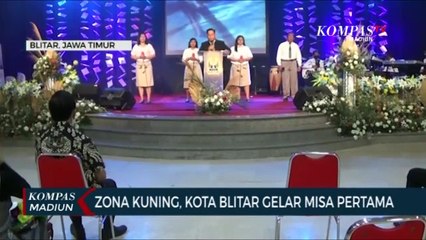 Zona Kuning, Kota Blitar Gelar Misa Pertama