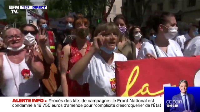Les soignants sont de retour dans la rue à Marseille pour réclamer plus de moyens pour l'hôpital