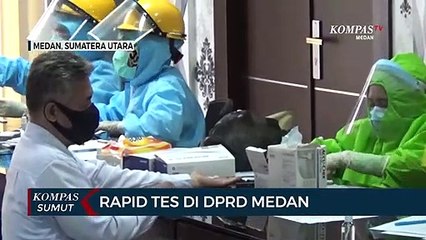 Seluruh Anggota DPRD Medan Ikuti Rapid Tes