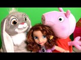 Sofia the First Talking Clover Plush Cuddly Royal Disney and Talking Peppa Pig Hug 'n Oink Nickelodeon