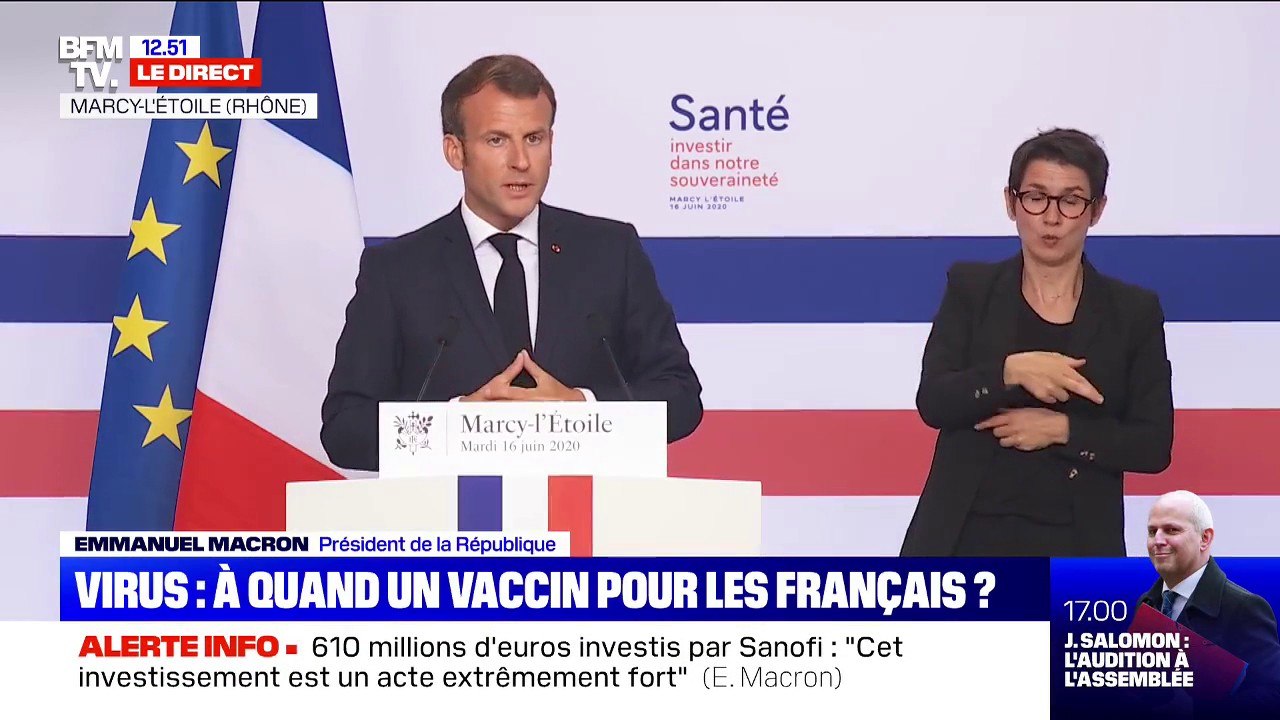Emmanuel Macron: "Dès jeudi: nous lancerons une initiative de relocalisation de certaines productions"