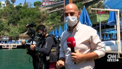 Su altı kamerasına yansıyan görüntüler tedirgin etti | Video