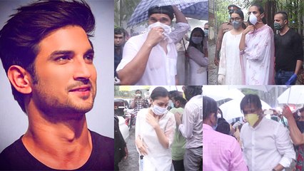 Celebs Attend Last Rites Of Sushant Singh Rajput
