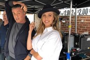 Sylvester Stallone films daughter Sofia Stallone rapping Young Mc Bust A Move