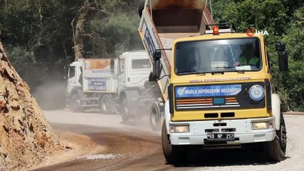 Muğla Büyükşehir asfalt çalışmalarına başladı