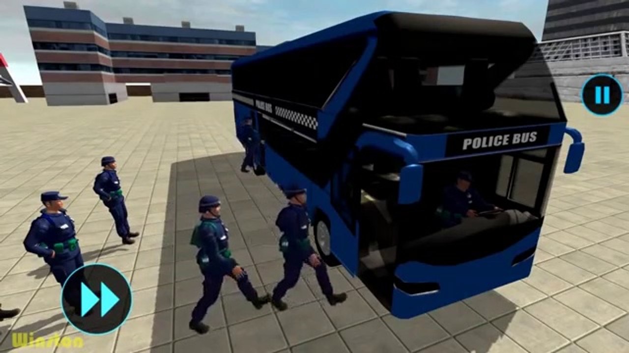 US Police Bus Mountain Driving Simulator #2 - Double Decker Bus Offroad Driving Android Gameplay