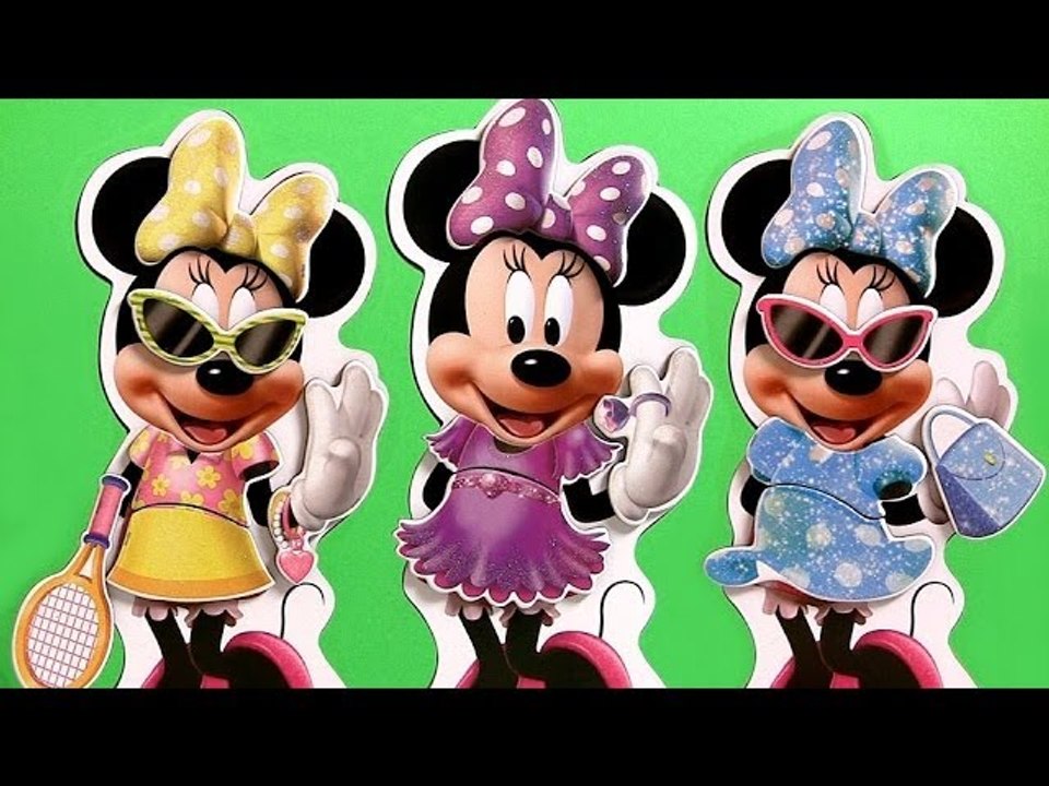 Minnie Mouse Wooden Magnetic Dress-up Dolls BowTique Muñecas Magnéticas de  Madera para vestir - video Dailymotion