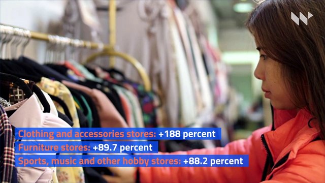 May Retail Sales Surged 17.7 Percent