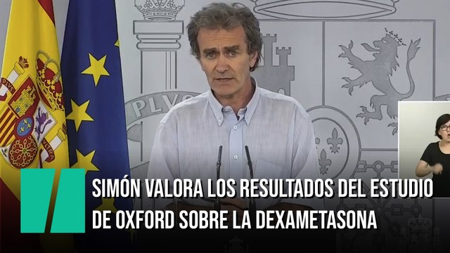 Fernando Simón valora los resultados del estudio de la dexametasona